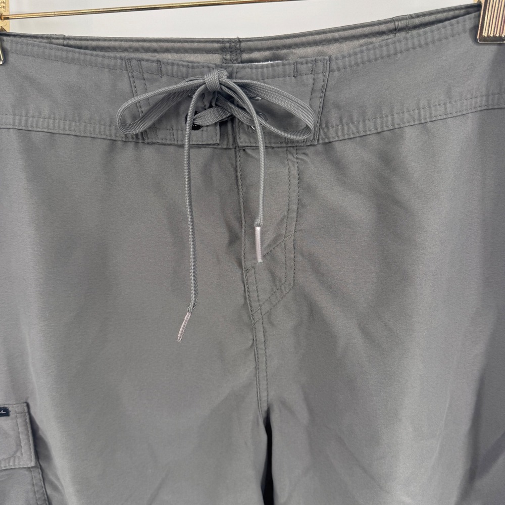 O'Neill Mens Gray Solid Cargo Board Shorts Swim Trunks Size 33 Surf Casual Beach - Picture 4 of 10